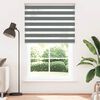 vidaXL Zebra Blind Dark grey 100% Polyester Standard Zebra Blind