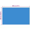 vidaXL Pool Cover Blue Polyethylene 315.0 x 196.9 in