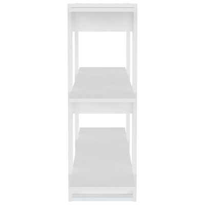 vidaXL Book Cabinet/Room Divider White 39.4"x11.8"x34.3"