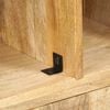 vidaXL Bookshelf Natural wood finish Solid mango wood