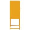 vidaXL Highboard Mustard Yellow Steel Medium Highboard Rectangular