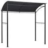 vidaXL BBQ Gazebo Anthracite Steel 84.6x59.1x86.6 in UV-resistant