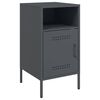 vidaXL Bedside Cabinet Set of 2 Anthracite Cold-rolled steel Medium