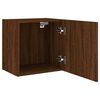 vidaXL TV Wall Cabinet Brown Oak 15.9x11.8x15.7" Engineered Wood