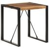 vidaXL Dining Table Acacia wood finish, Black legs Solid Acacia wood