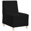 vidaXL Modular Sofa Unit Armless 2 pcs Black 21.65 x 29.13 x 32.28 in