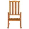 vidaXL Wooden Rocking Chair Wooden tone Solid acacia wood Standard