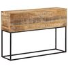vidaXL Console Table Rough Mango Wood Brown Solid Mango Wood