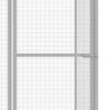 vidaXL Cat Cage Silver Galvanized Steel Large Durable Cat Cage