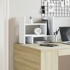 vidaXL Desk Organiser White 15.2x6.7x15.4" Engineered wood