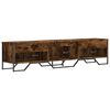 vidaXL TV Cabinet Smoked Oak Engineered wood and metal Large TV Cabinet