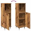 vidaXL Bathroom Cabinet Rustic wood Engineered wood and iron