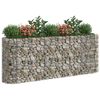 vidaXL Gabion Raised Bed Silver Galvanized iron Large Durable
