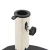 vidaXL Umbrella Base Black Granite Medium Umbrella Base Round Modern