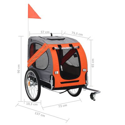 vidaxl dog trailer
