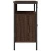 vidaXL Bathroom Sink Cabinet Brown oak Engineered wood, coated steel