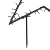 vidaXL Christmas Light Decoration Warm white, Black Iron Large