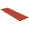 vidaXL Sun Lounger Cushion Melange Red 100% Polyester 78.7 x 19.7 in