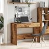 vidaXL Desk Old wood Engineered wood Medium Desk Rectangular Modern