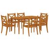vidaXL Garden Dining Set Brown Solid Acacia wood Large Seats Many