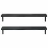 vidaXL Wall Shelf Black Stainless steel with black coating