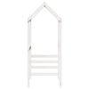 vidaXL Kids'Bed Roof White Solid pine wood 46.5 x 27.6 x 69.5 in