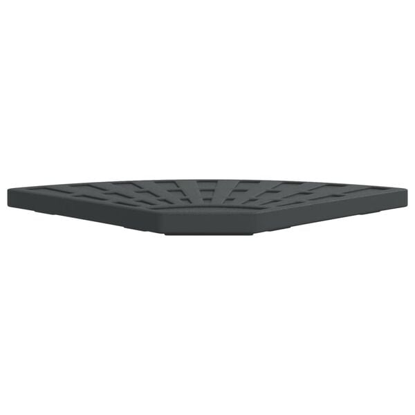 vidaXL Parasol Base Weight Black Polyethylene and Concrete Medium