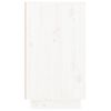 vidaXL Shoe Cabinet White 43.3x13.4x24.0" Solid Wood Pine