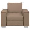 vidaXL Sofa Cappuccino 38.98 x 30.71 x 33.07 in Fabric