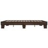 vidaXL Bed Frame Brown Oak Engineered Wood King Size Tough Rectangular