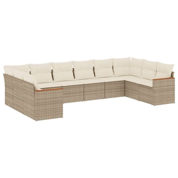 vidaXL Garden Sofa Set Beige