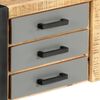 vidaXL TV Cabinet Natural wood and grey