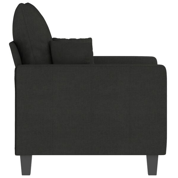 vidaXL Sofa Chair Black Polyester, Metal, Textilene Single Sofa Chair