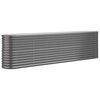 vidaXL Garden Raised Bed Anthracite Powder-coated steel Large Durable