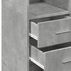 vidaXL Storage Cabinet Concrete grey Engineered wood Tall