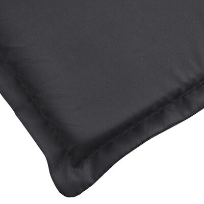 vidaXL Sun Lounger Cushion Black 78.7"x27.6"x1.2" Oxford Fabric