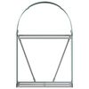 vidaXL Log Holder Green 31.5"x17.7"x47.2" Galvanized Steel
