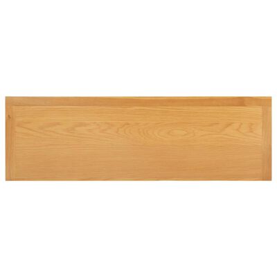 vidaXL Chest of Drawers 41.3"x13.2"x28.7" Solid Oak Wood