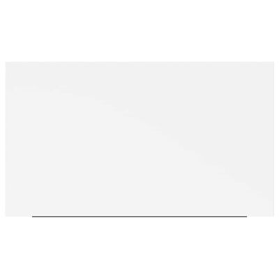 Close-up of a white rectangular item with a thin dark line along bottom edge; minimalist product.