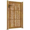 vidaXL Garden Gate 39.4x59.1" Corten Steel Bamboo Design