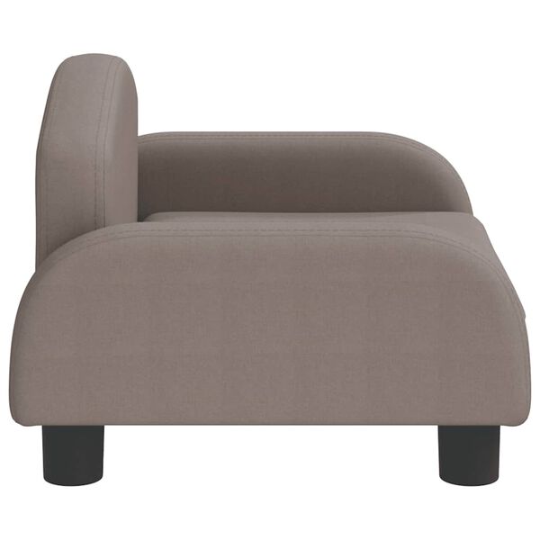 vidaXL Kids Sofa Taupe 19.7x15.7x11.8" Fabric