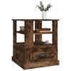 vidaXL Side Table Smoked oak Engineered wood 19.7 in x 19.7 in x 23.6 in