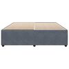 vidaXL Bed Frame Dark Gray Velvet, Plywood, Engineered Wood, Solid Pine Wood