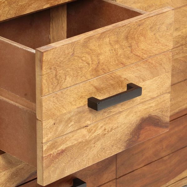 vidaXL Sideboard 22.8"x11.8"x29.5" Solid Acacia Wood