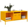 vidaXL Coffee Table Mustard Yellow Cold-rolled Steel Moderate