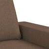 vidaXL 3-Seater Sofa Brown Fabric (100% polyester), metal, textilene