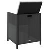 vidaXL Outdoor Dining Set Black, Cream White