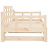 vidaXL Day Bed Natural Wood Solid pine wood Fits 31.5 x 79 in mattress