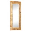 vidaXL Mirror Natural wood Solid Mango Wood Medium Lovely Design