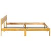 vidaXL Bed Frame Natural Mango Wood Solid Mango Wood 79 in Durable